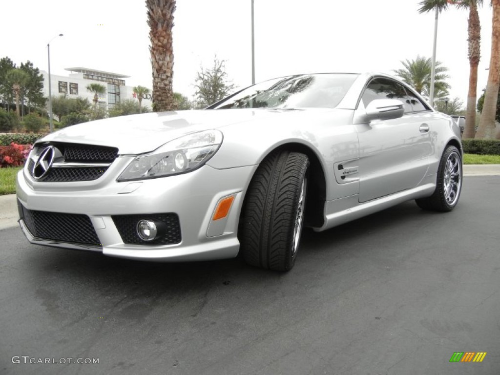 Iridium Silver Metallic 2009 Mercedes-Benz SL 63 AMG Roadster Exterior Photo #60598942