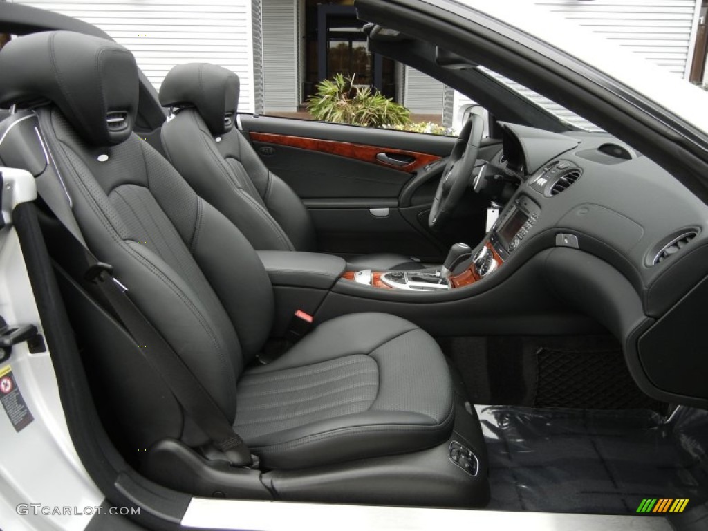 Black Interior 2009 Mercedes-Benz SL 63 AMG Roadster Photo #60599146