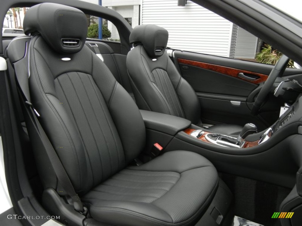 Black Interior 2009 Mercedes-Benz SL 63 AMG Roadster Photo #60599153