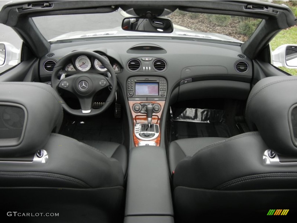 Black Interior 2009 Mercedes-Benz SL 63 AMG Roadster Photo #60599163