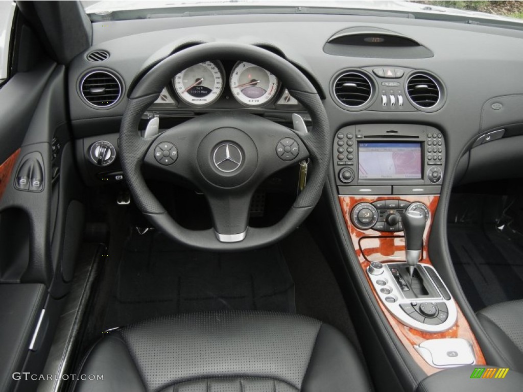 2009 Mercedes-Benz SL 63 AMG Roadster Black Dashboard Photo #60599173