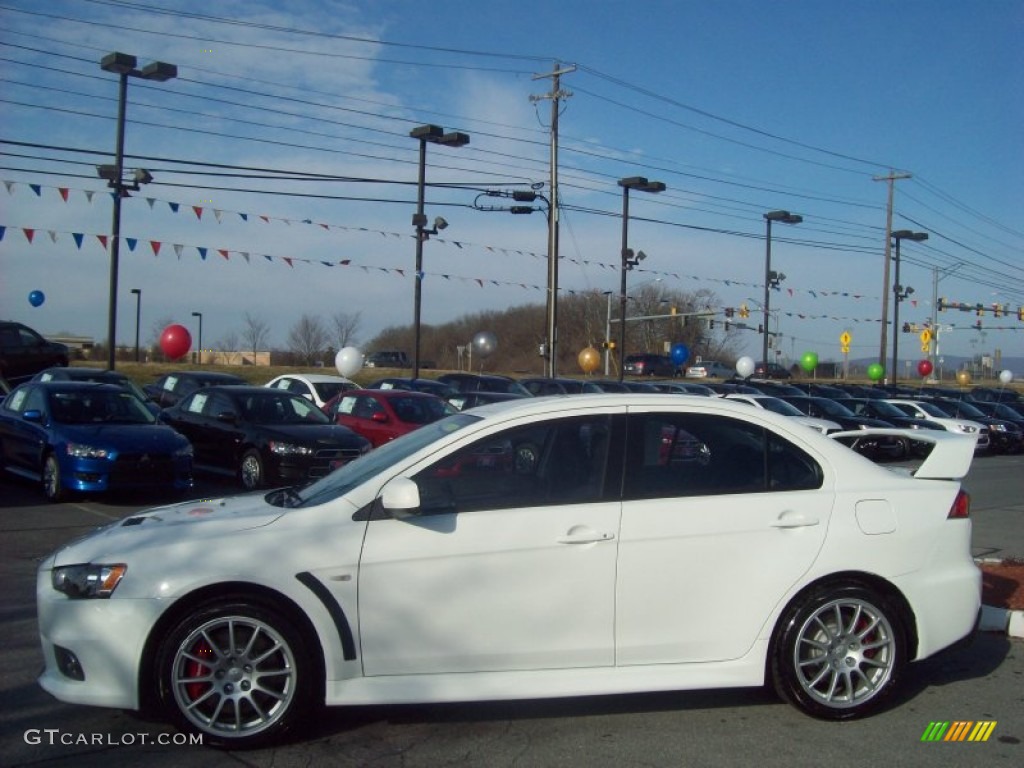 Wicked White 2012 Mitsubishi Lancer Evolution GSR Exterior Photo #60599621