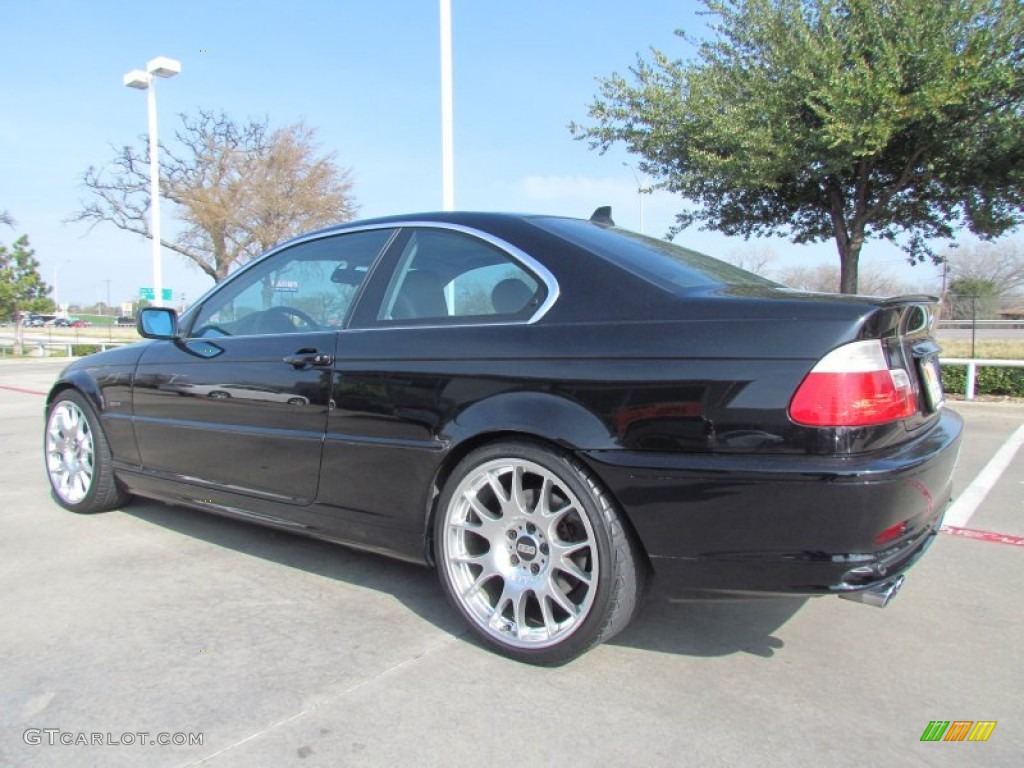 2001 3 Series 330i Coupe - Jet Black / Black photo #3