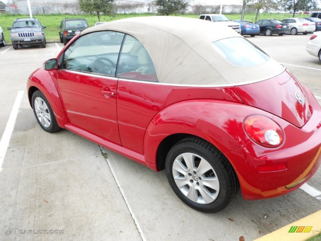 2009 New Beetle 2.5 Convertible - Salsa Red / Cream photo #5