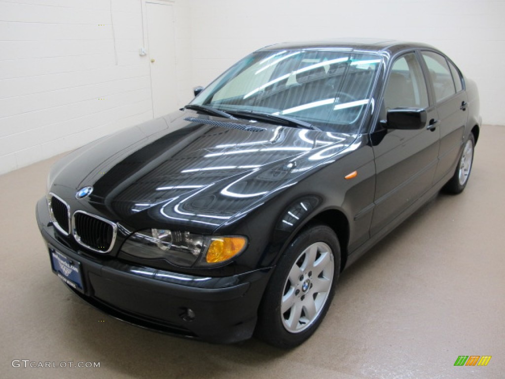 2002 3 Series 325xi Sedan - Jet Black / Black photo #4