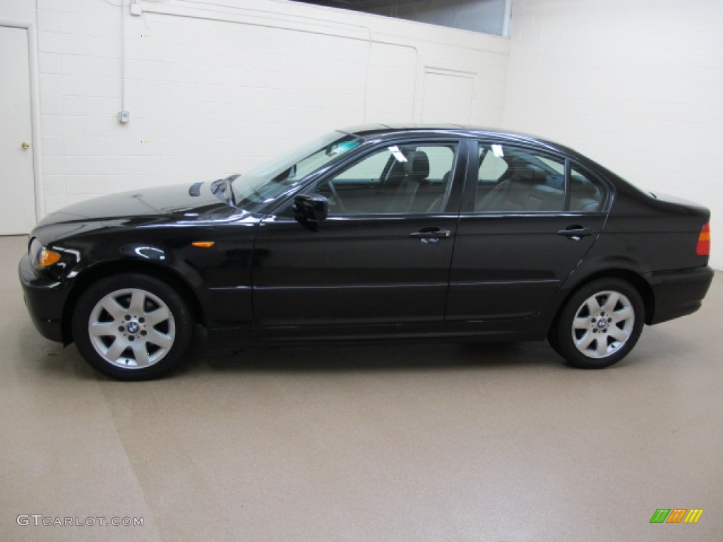 2002 3 Series 325xi Sedan - Jet Black / Black photo #5