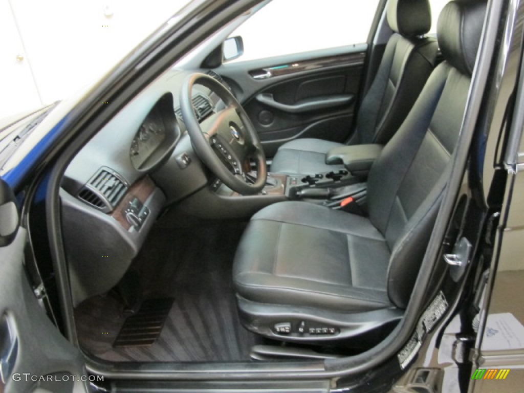 2002 3 Series 325xi Sedan - Jet Black / Black photo #14