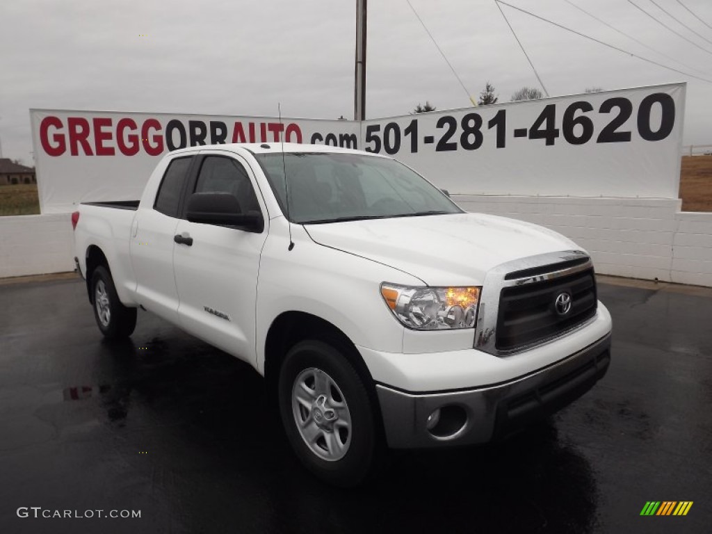 2012 Tundra Double Cab - Super White / Graphite photo #1