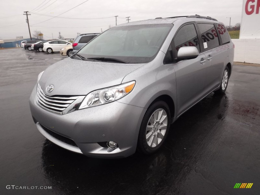 2012 Sienna Limited - Silver Sky Metallic / Light Gray photo #3