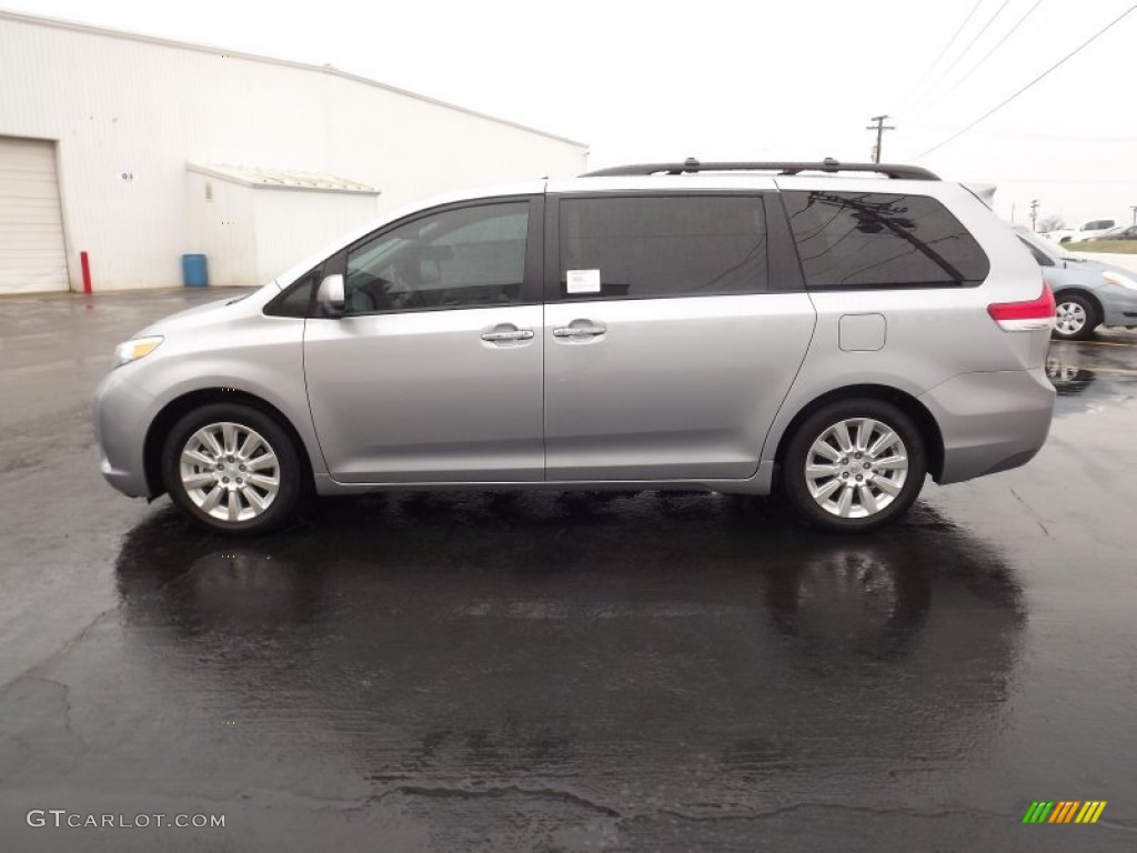 2012 Sienna Limited - Silver Sky Metallic / Light Gray photo #4