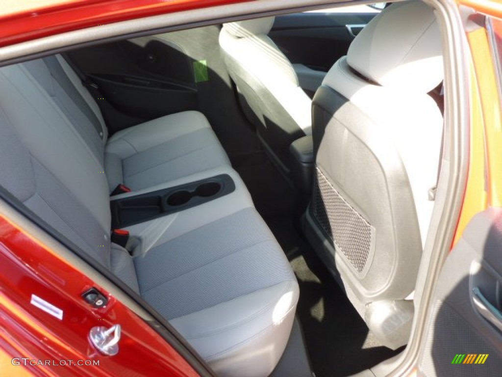 Gray Interior 2012 Hyundai Veloster Standard Veloster Model Photo #60607661