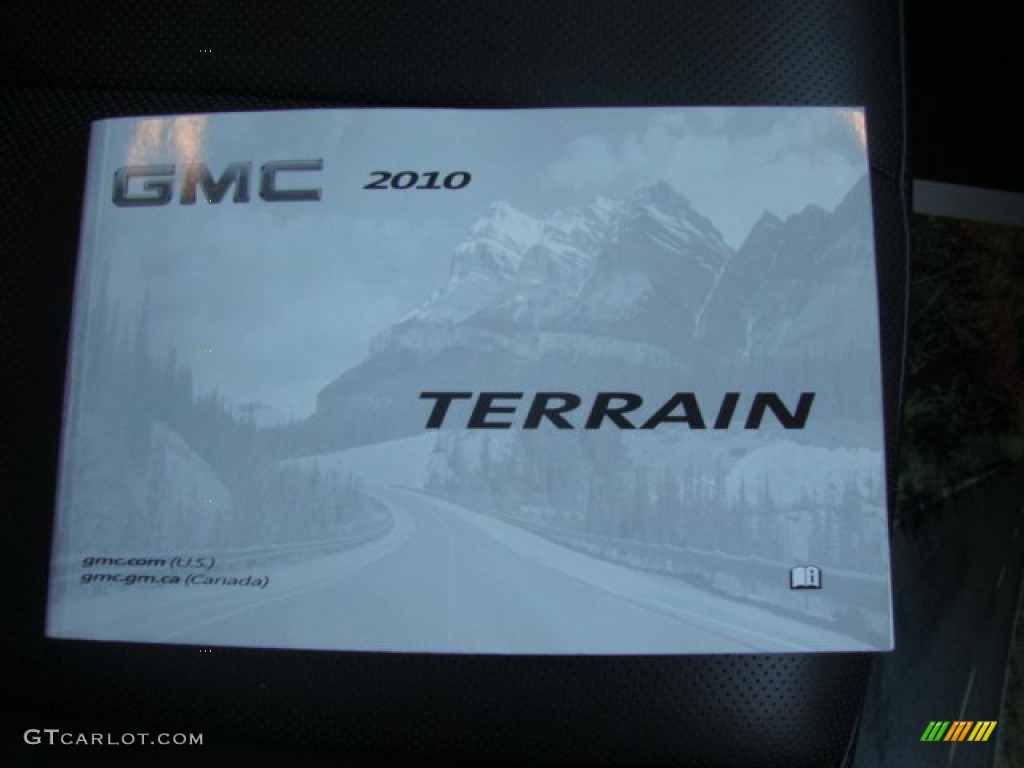 2010 Terrain SLT AWD - Carbon Black Metallic / Jet Black photo #38
