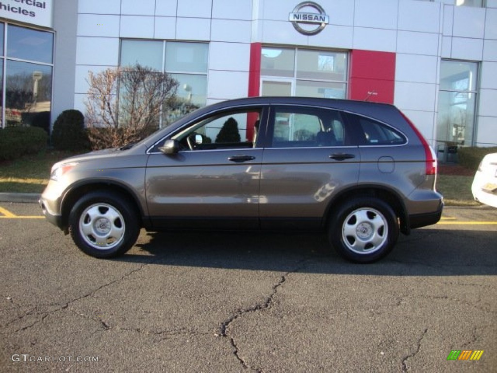 2009 CR-V LX 4WD - Borrego Beige Metallic / Black photo #3