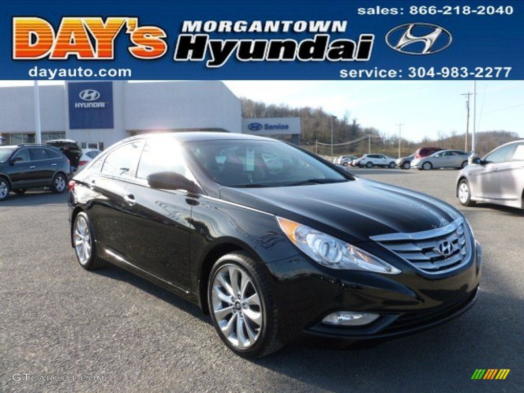 2012 Sonata SE - Midnight Black / Gray photo #1