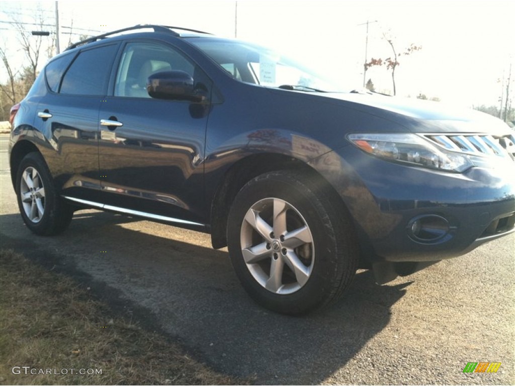 2009 Murano SL AWD - Deep Sapphire Metallic / Beige photo #4