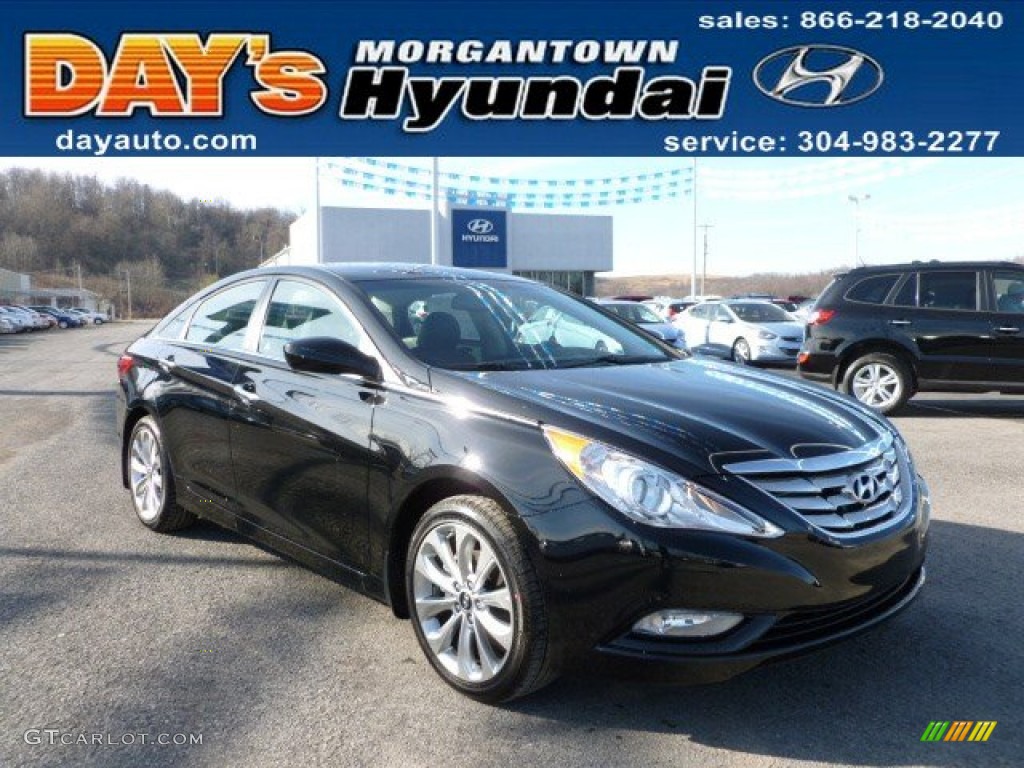 2012 Sonata SE - Midnight Black / Black photo #1