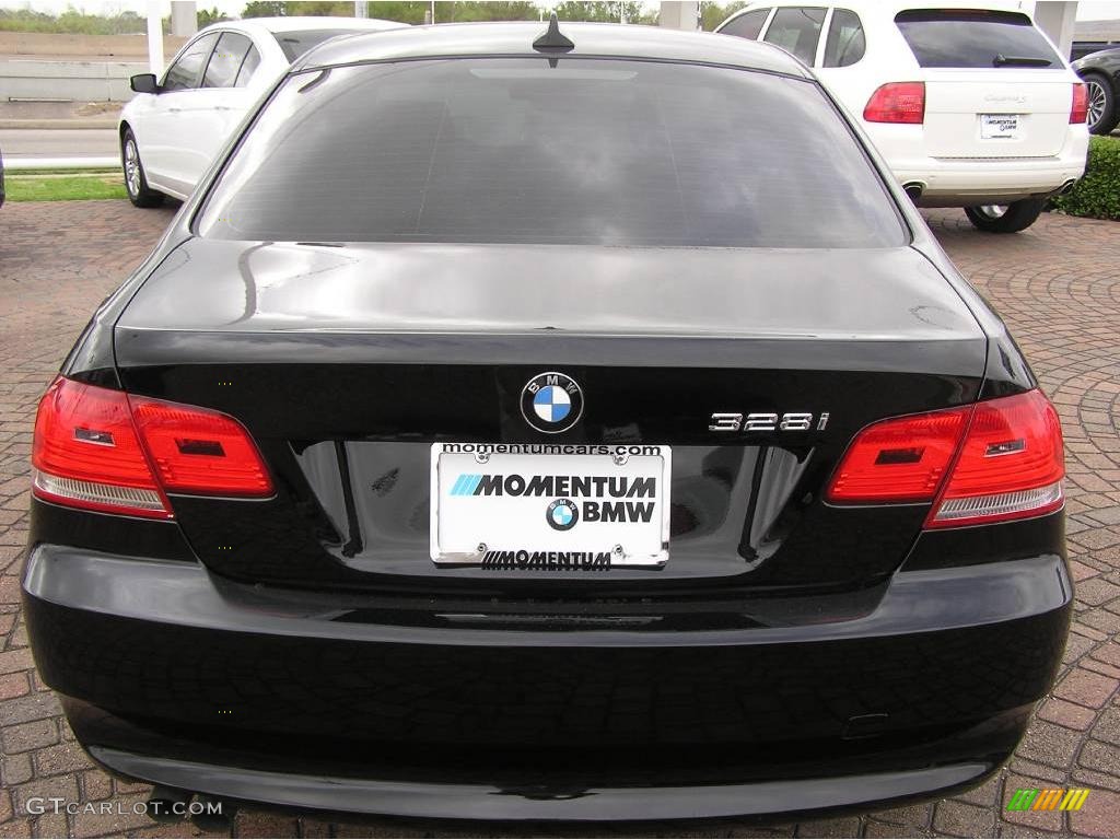 2007 3 Series 328i Coupe - Jet Black / Cream Beige photo #11