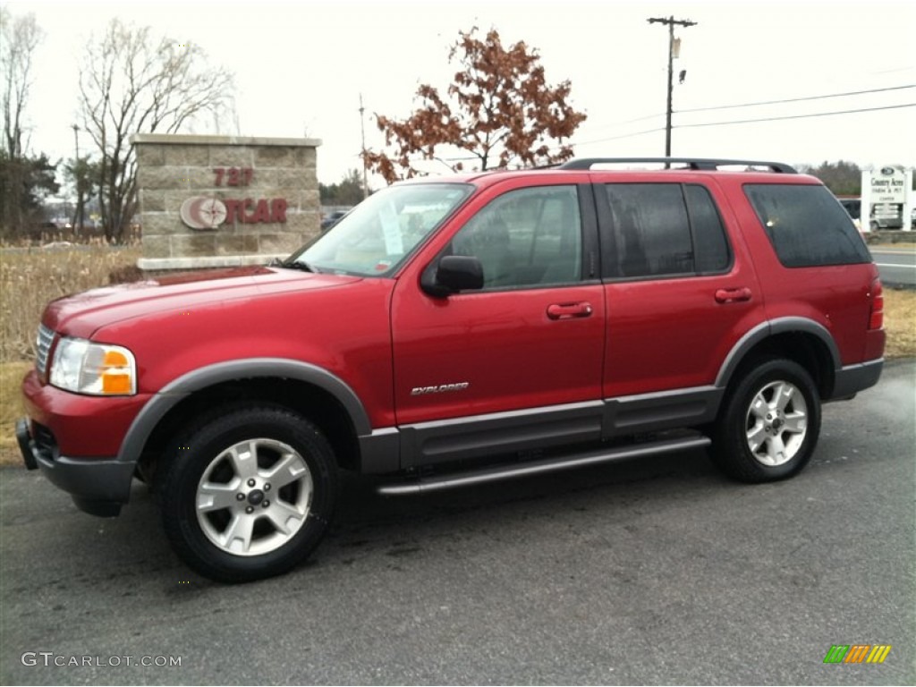 2004 Explorer XLT 4x4 - Redfire Metallic / Graphite photo #1