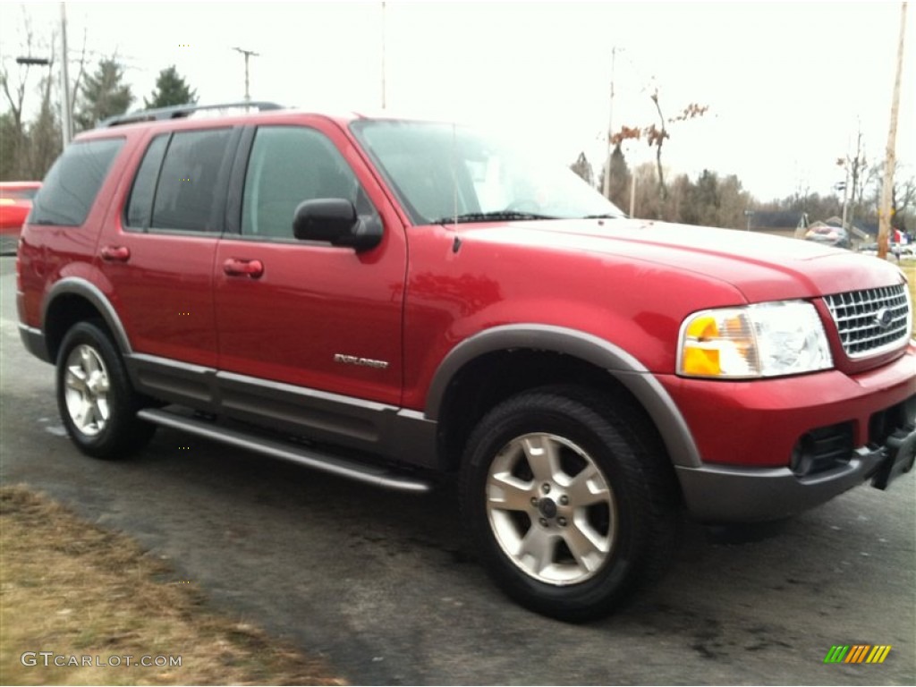 2004 Explorer XLT 4x4 - Redfire Metallic / Graphite photo #4