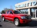 2008 Inferno Red Crystal Pearl Dodge Dakota SLT Crew Cab  photo #2