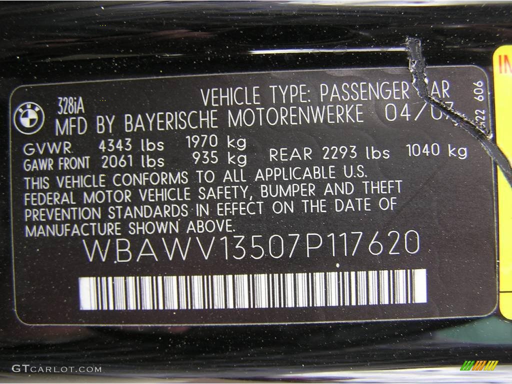 2007 3 Series 328i Coupe - Jet Black / Cream Beige photo #33