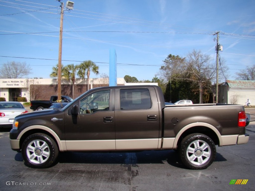 2007 F150 King Ranch SuperCrew - Dark Stone Metallic / Castano Brown Leather photo #5