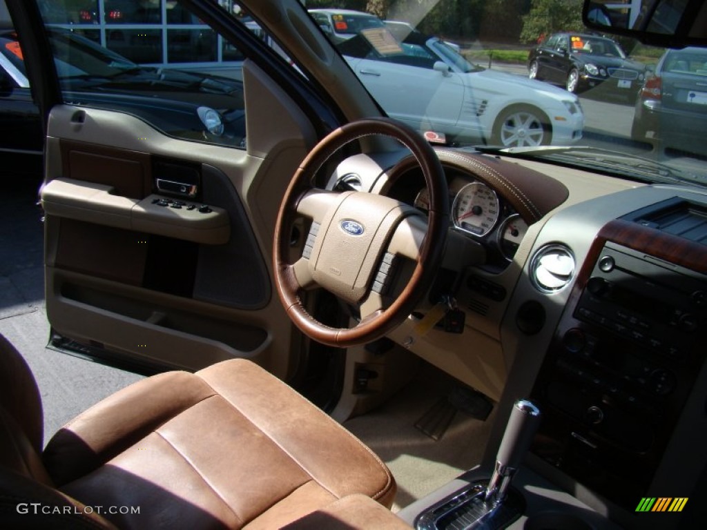 2007 F150 King Ranch SuperCrew - Dark Stone Metallic / Castano Brown Leather photo #16