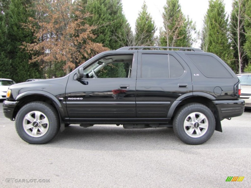 Ebony Black 2001 Isuzu Rodeo LS 4WD Exterior Photo #60612368