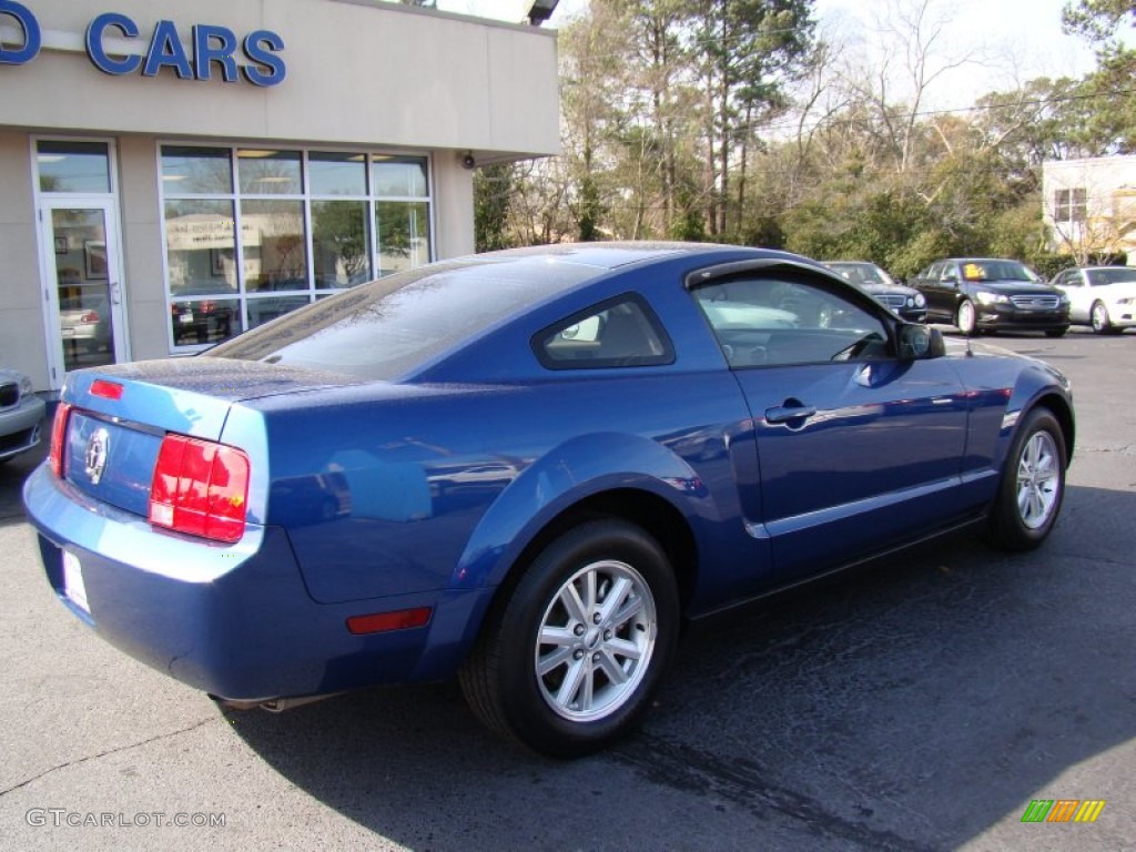 2007 Mustang V6 Deluxe Coupe - Vista Blue Metallic / Medium Parchment photo #8