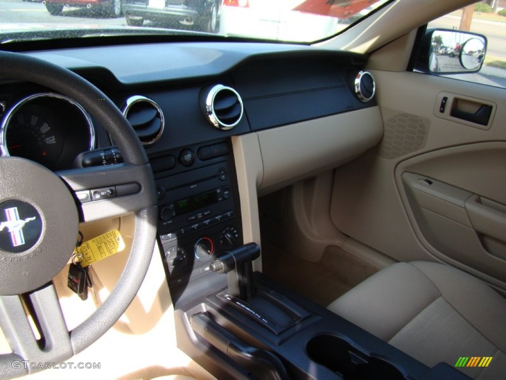 2007 Mustang V6 Deluxe Coupe - Vista Blue Metallic / Medium Parchment photo #14