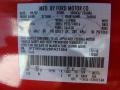  2008 Ranger Sport SuperCab Redfire Metallic Color Code G2
