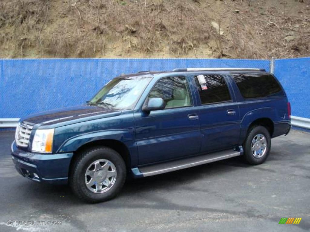 2005 Escalade ESV AWD - Rip Tide Blue / Shale photo #1