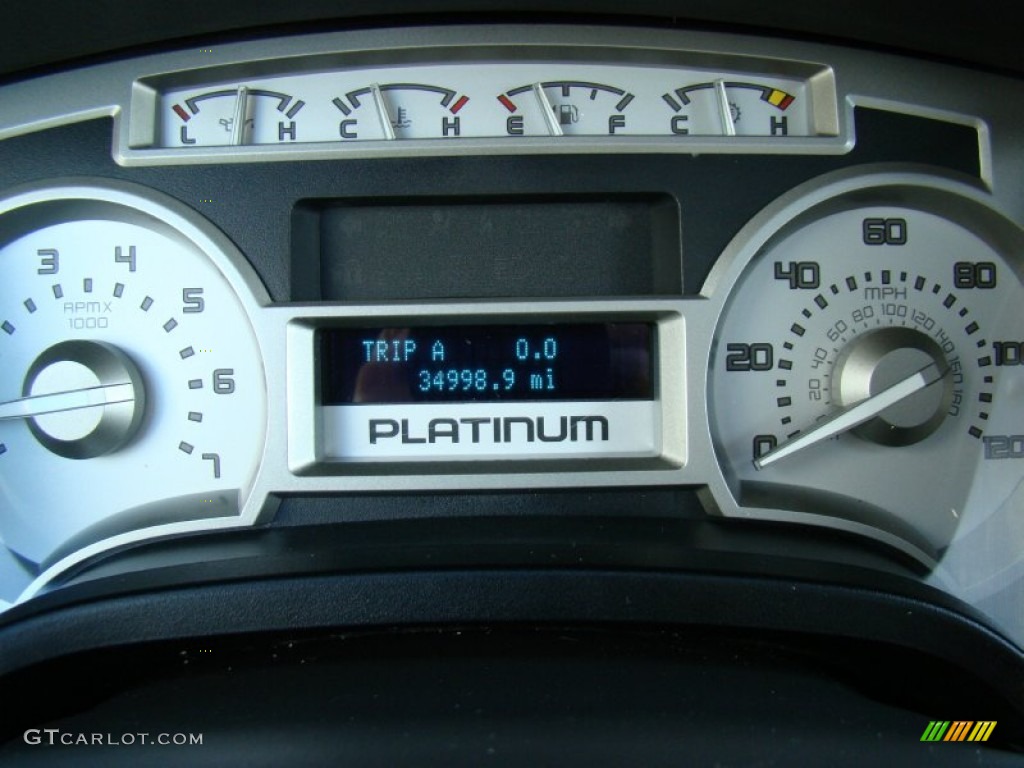 2010 Ford F150 Platinum SuperCrew 4x4 Gauges Photo #60614111