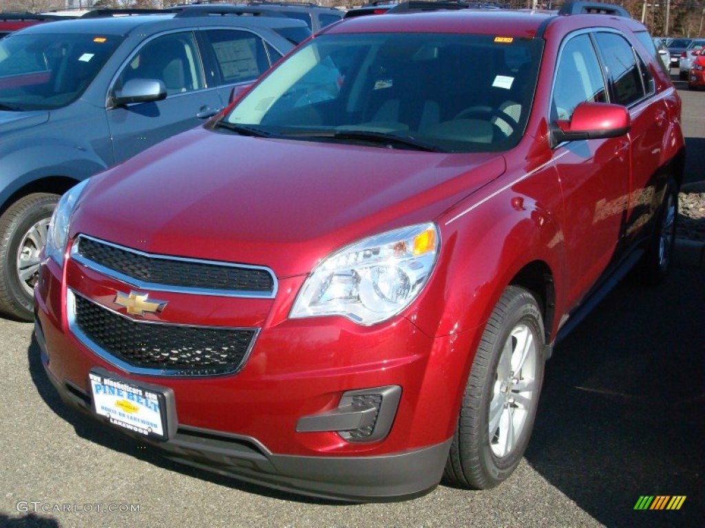 2012 Equinox LT AWD - Cardinal Red Metallic / Light Titanium/Jet Black photo #1