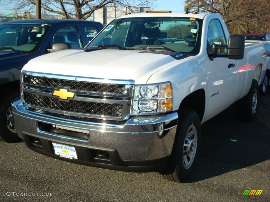 2012 Silverado 3500HD LS Regular Cab 4x4 - Summit White / Dark Titanium photo #1