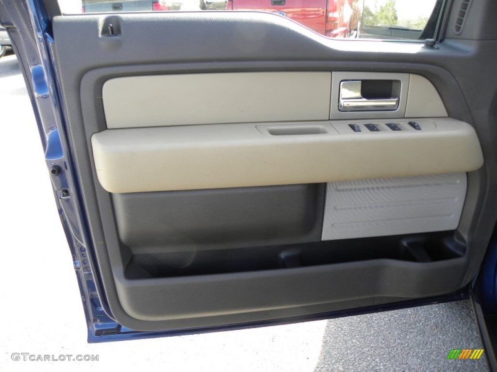 2010 F150 XLT SuperCrew - Dark Blue Pearl Metallic / Tan photo #5