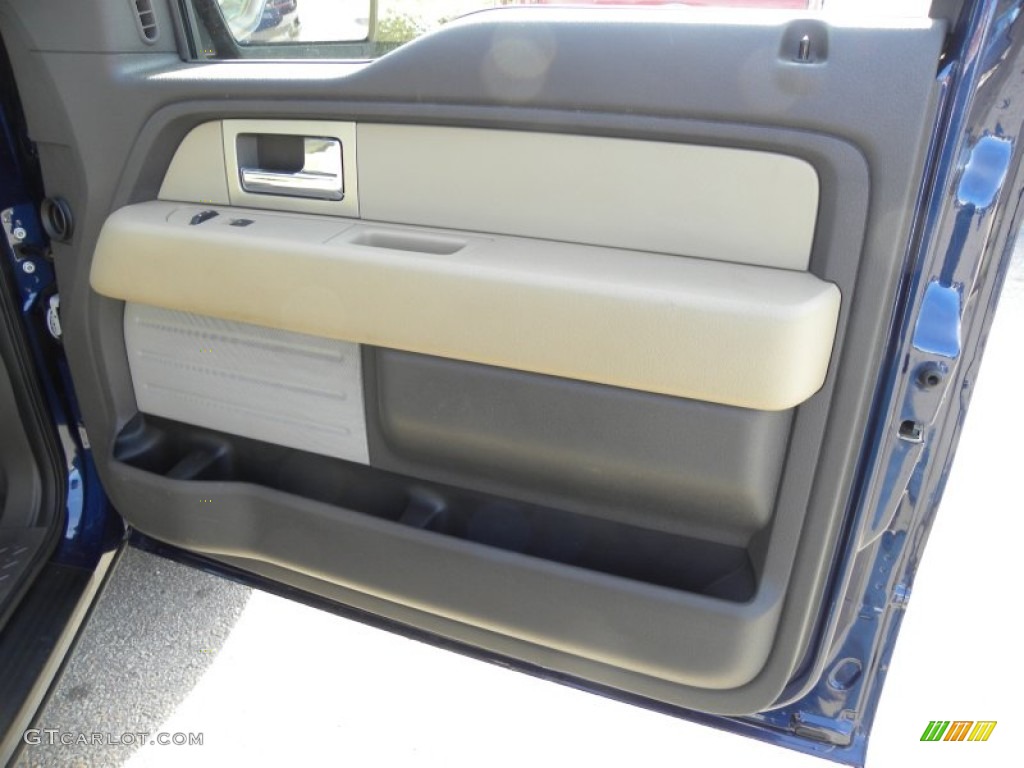 2010 F150 XLT SuperCrew - Dark Blue Pearl Metallic / Tan photo #9