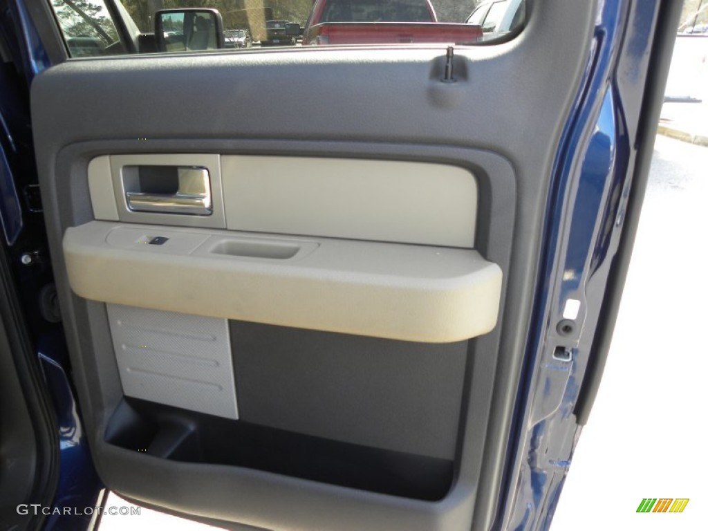 2010 F150 XLT SuperCrew - Dark Blue Pearl Metallic / Tan photo #11