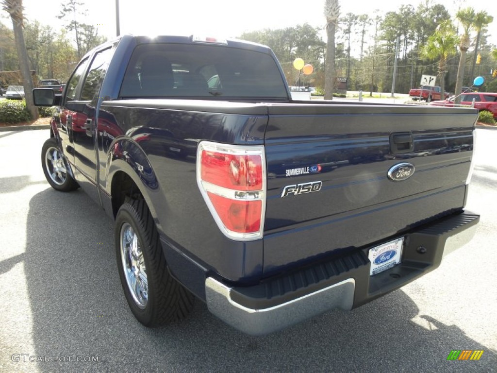 2010 F150 XLT SuperCrew - Dark Blue Pearl Metallic / Tan photo #15