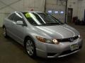 2007 Alabaster Silver Metallic Honda Civic LX Coupe  photo #16