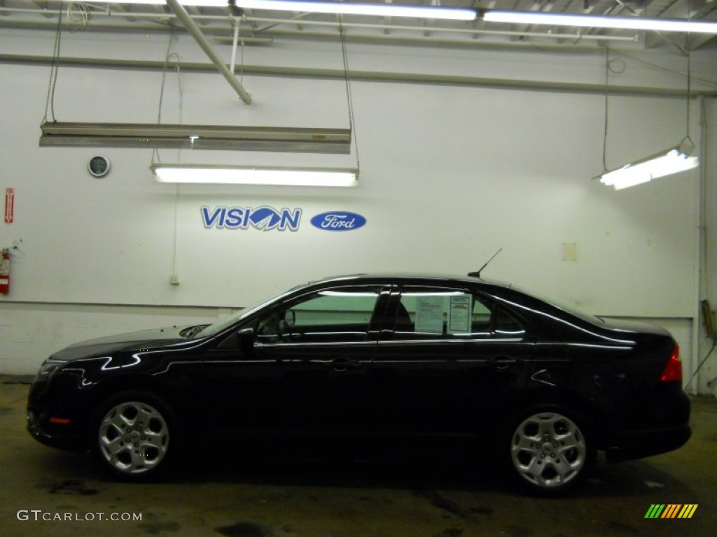 2010 Fusion SE V6 - Tuxedo Black Metallic / Charcoal Black photo #15