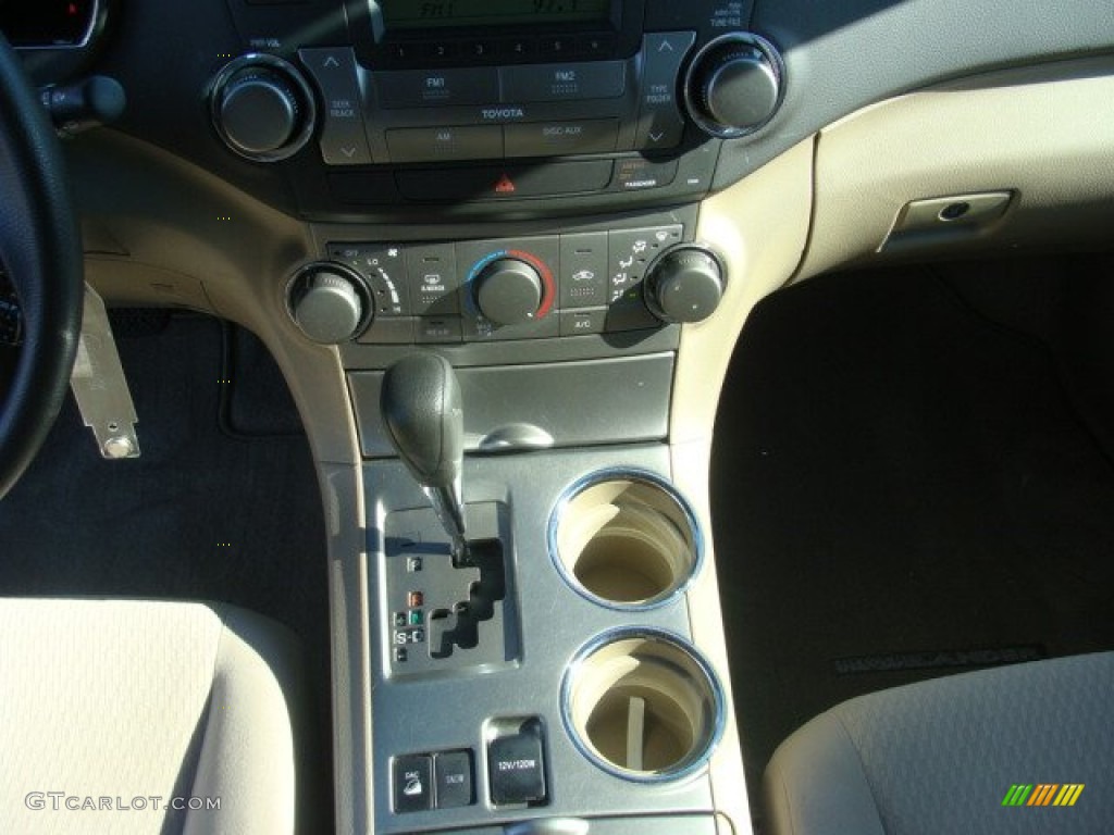 2009 Highlander V6 4WD - Cypress Green Pearl / Sand Beige photo #12