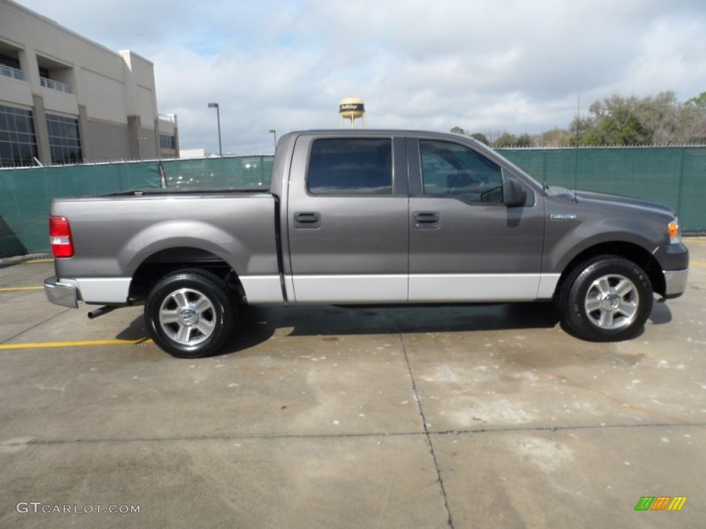 2005 F150 XLT SuperCrew - Dark Shadow Grey Metallic / Medium Flint/Dark Flint Grey photo #2