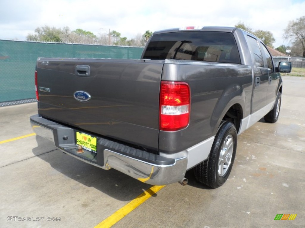 2005 F150 XLT SuperCrew - Dark Shadow Grey Metallic / Medium Flint/Dark Flint Grey photo #3