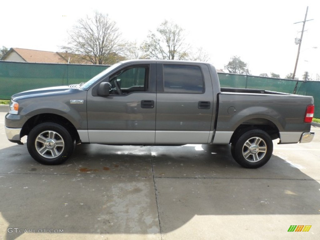 2005 F150 XLT SuperCrew - Dark Shadow Grey Metallic / Medium Flint/Dark Flint Grey photo #6