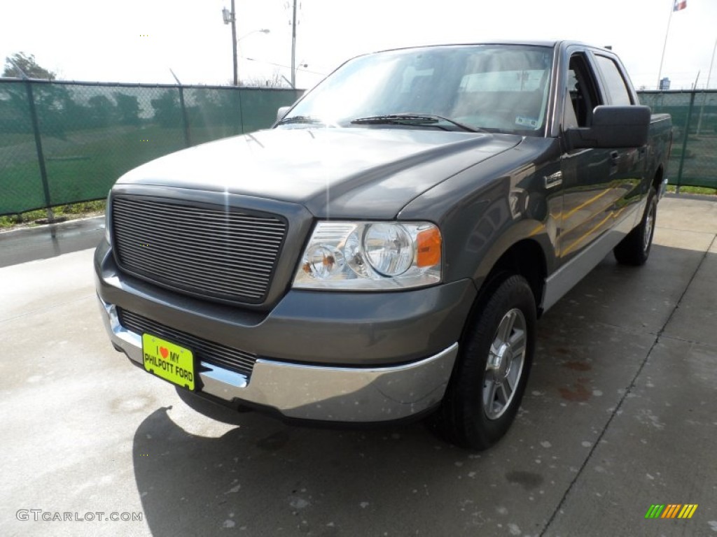 2005 F150 XLT SuperCrew - Dark Shadow Grey Metallic / Medium Flint/Dark Flint Grey photo #7