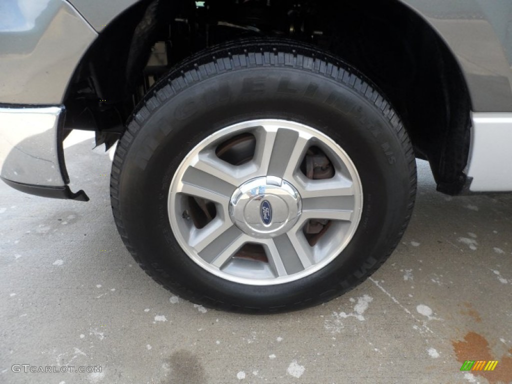 2005 F150 XLT SuperCrew - Dark Shadow Grey Metallic / Medium Flint/Dark Flint Grey photo #10