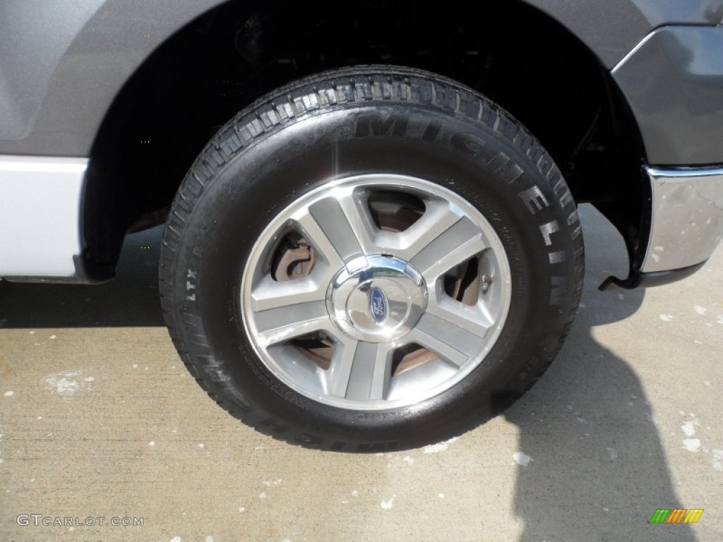 2005 F150 XLT SuperCrew - Dark Shadow Grey Metallic / Medium Flint/Dark Flint Grey photo #13