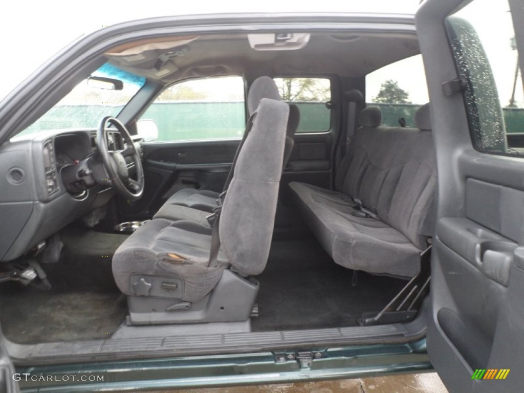 2002 Silverado 1500 LS Extended Cab 4x4 - Forest Green Metallic / Graphite Gray photo #24