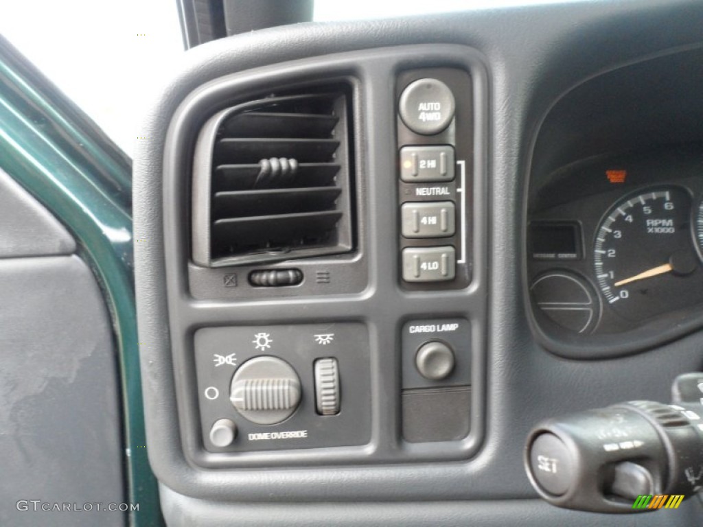 2002 Silverado 1500 LS Extended Cab 4x4 - Forest Green Metallic / Graphite Gray photo #38